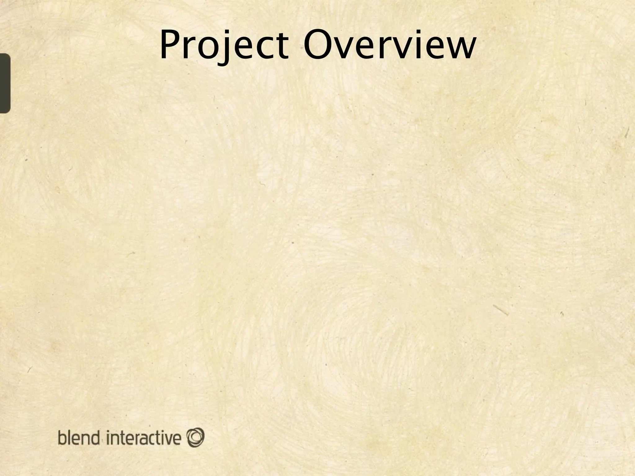 Project Overview
 