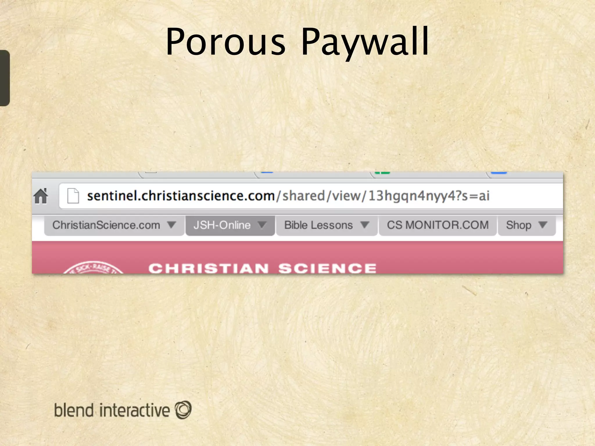 Porous Paywall
 