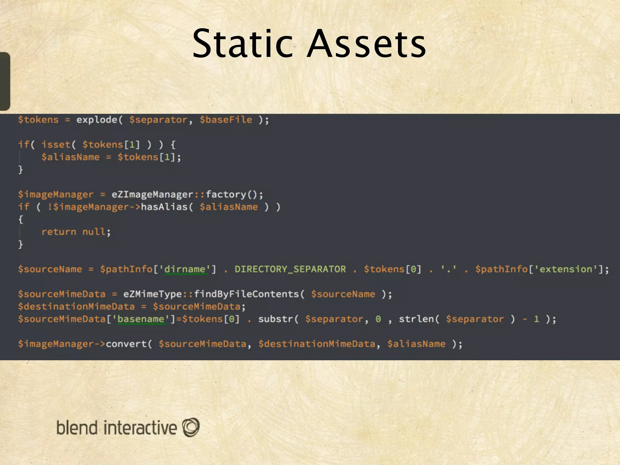 Static Assets
 