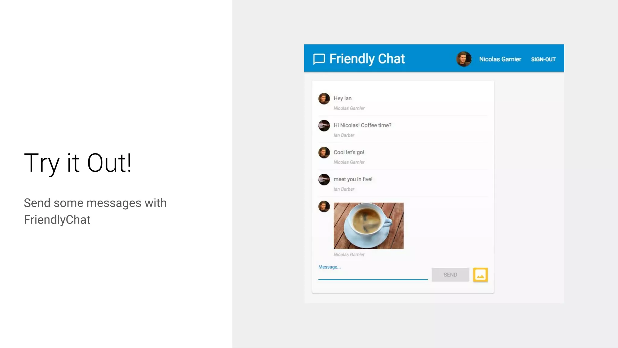 tinyurl.com/functions-lab | @bretmcg
Try it Out!
Send some messages with
FriendlyChat
 