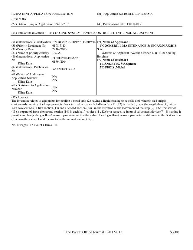 published patent and design registration information november 13th ut austin registration information sheet