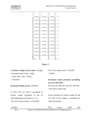 seismic analysis of multistoryed building by ETABS | PDF