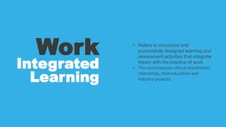 Future Ready? Ensuring meaningful work integrated learning for all. | PPTX