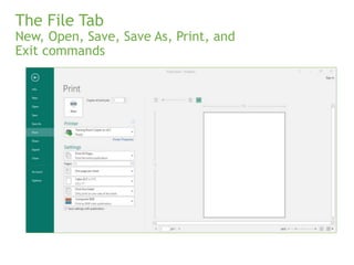 Publisher File Tab publisher.ppt