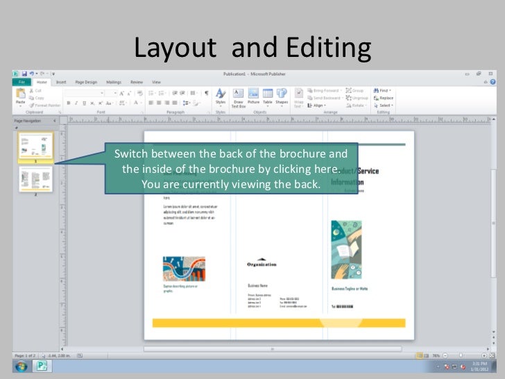 how to make a trifold brochure on microsoft word