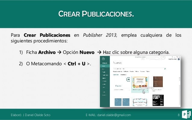 Publisher 2013 manual es
