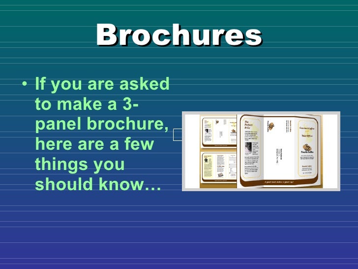 publisher brochure tips