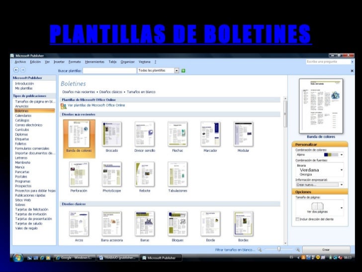 Resultado de imagen para definicion de la plantilla de publisher de correo electronico