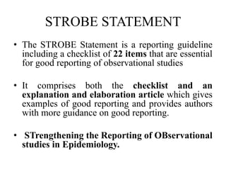Strobe Statement Sample PUBLISHING | PPTX