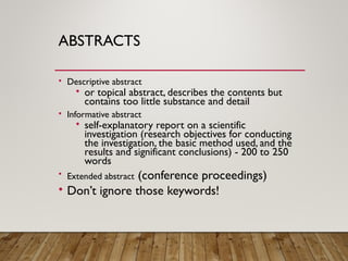 Research Publication sample powerpoint presentation | PPT