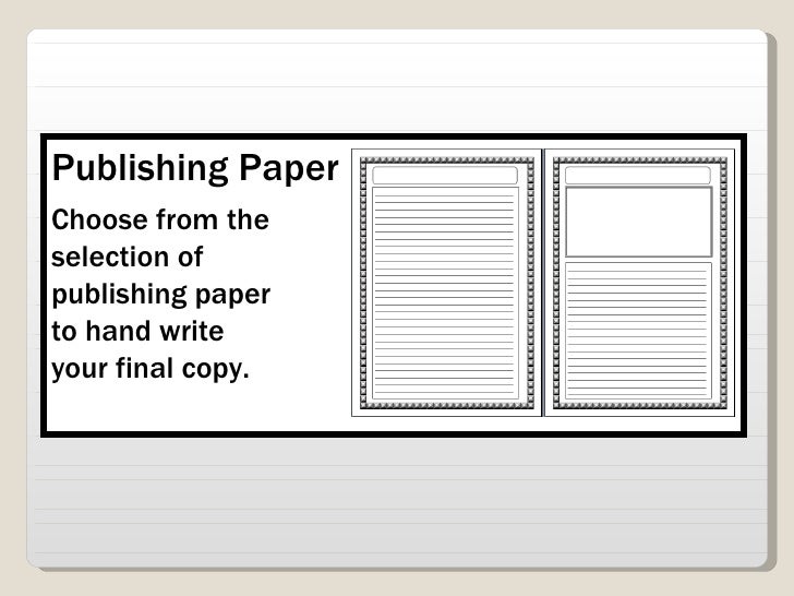 Publishing Writing Ideas