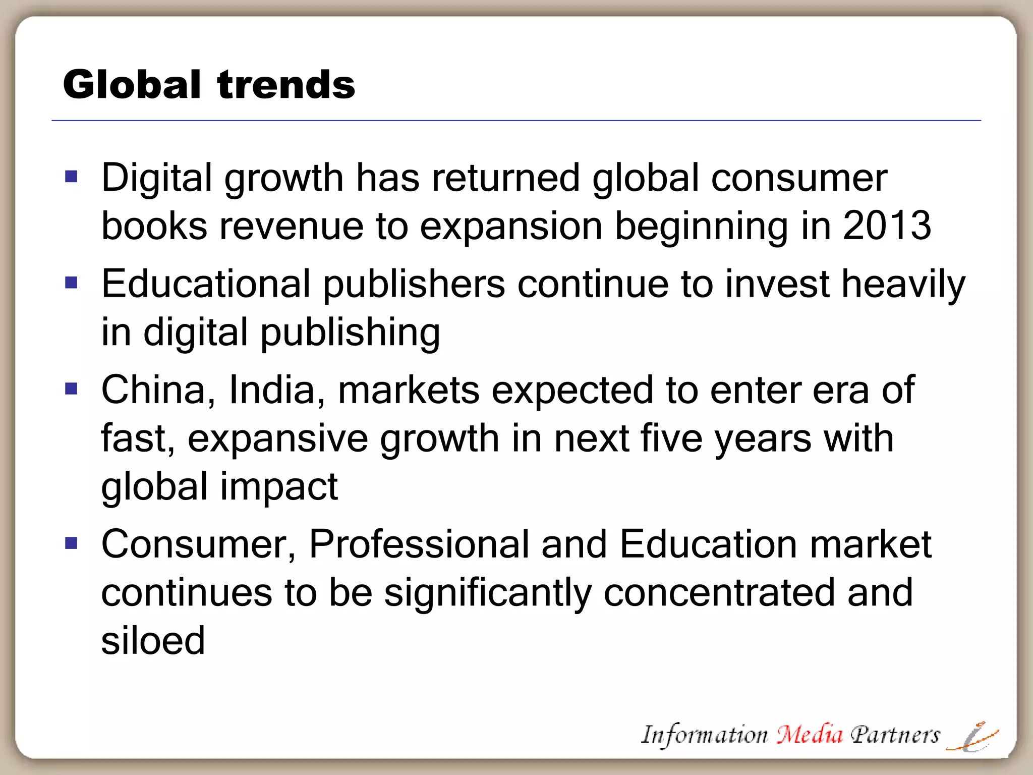 Market share of e-book unit sales in Kindle store
0%
10%
20%
30%
40%
50%
60%
70%
80%
90%
100%
Feb-14 May-14 Jul-14 Oct-14 Jan-15 May-15 Sep-15
AAP-Reported Traditionally Published Non-AAP Reported Traditionally Published
Amazon Imprint Published Indie Published
ISBN-Bearing Indie Books Non-ISBN "Shadow Industry" Indie Books
Column1
Source: Fortune Magazine
 