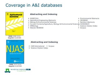 Coverage in A&I databases
 