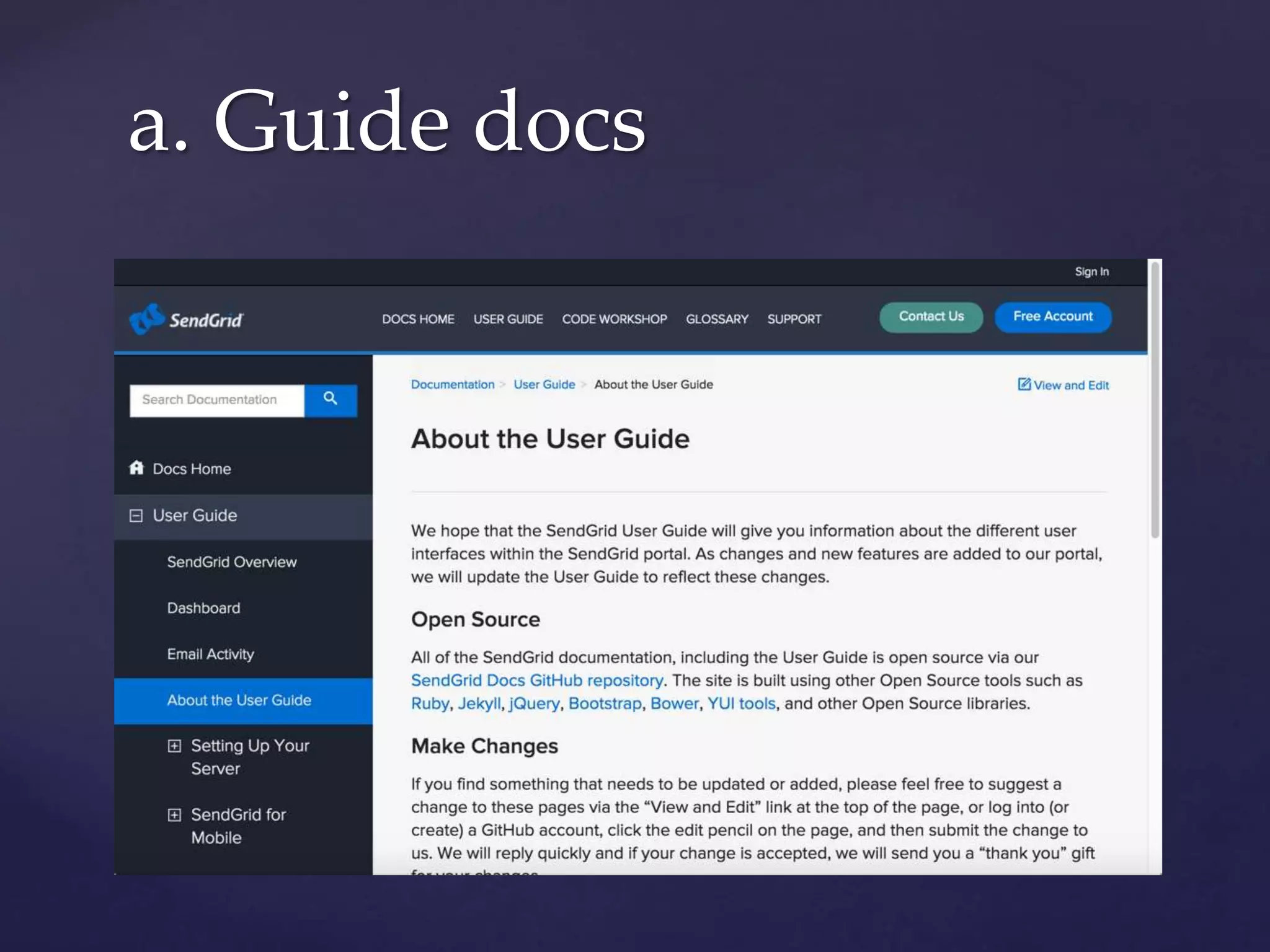 a. Guide docs
 