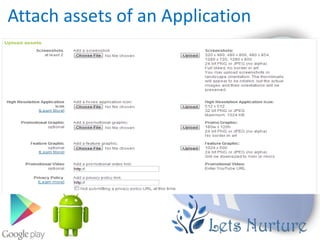 Attach assets of an Application
 