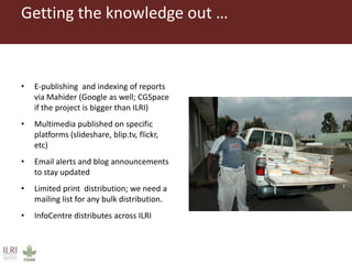 Publishing and designing ILRI’s research products