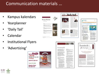 Publishing and designing ILRI’s research products