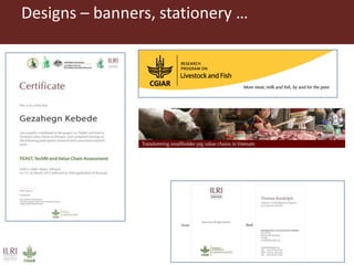 Publishing and designing ILRI’s research products