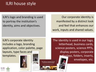 Publishing and designing ILRI’s research products