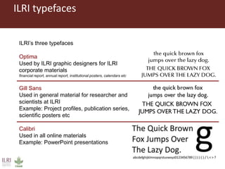 Publishing and designing ILRI’s research products