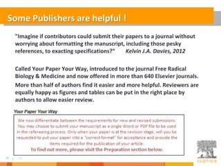 How to Write a Great Research Paper, and Get it Accepted by a Good Journal January 2016