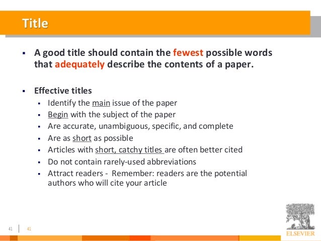 Great research paper titles