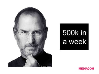 500k in
a week
 