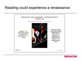 Reading could experience a renaissance
 