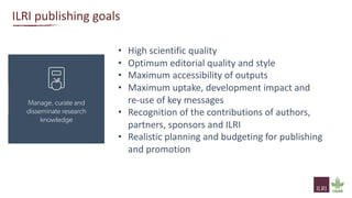 Publishing at ILRI