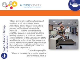 Our definitions
Gold Open Access
• publication of the final article (Version of Record)
• article is made freely available...