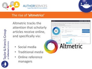 Article metrics (and Altmetric)
 