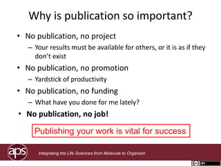 Why is publication so important?
• No publication, no project
– Your results must be available for others, or it is as if ...