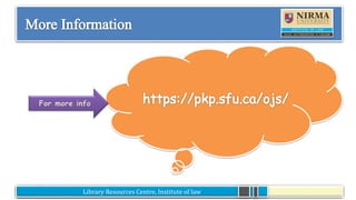 Library Resources Centre, Institute of lawLibrary Resources Centre, Institute of law
For more info
 