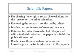 Published Science Papers Examples Pdf Publishing Scientific Papers | PDF