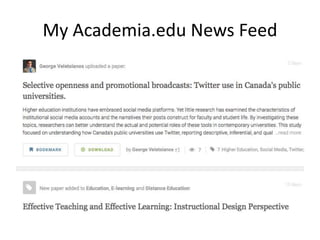 My Academia.edu News Feed
 