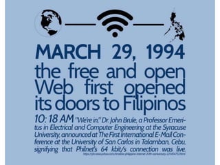 PUBLISH History of Philippine Internet