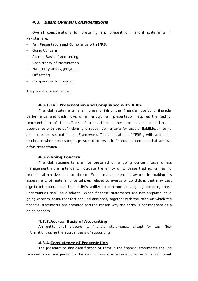 prepare financial statement