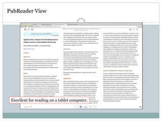 PubReader View
Excellent for reading on a tablet computer.
 