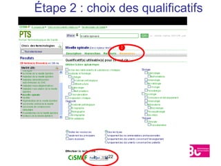 Étape 2 : choix des qualificatifs




              22
 