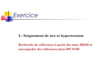 Filtre « BU Santé Brest »
 