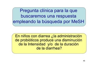 o Esta página muestra las estrategias
de búsqueda y el número de
elementos encontrados para cada
búsqueda.
o Los números de búsqueda se pueden
combinar entre sí o con los nuevos
términos de búsqueda con la lógica
booleana (por ejemplo, # 1 y # 2).
 