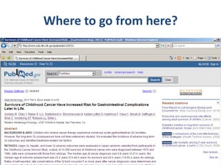 Where to go from here?
 