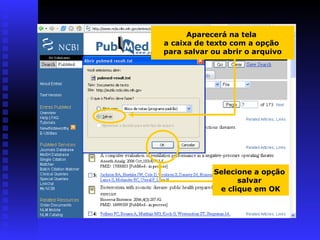 Aparecerá na tela
a caixa de texto com a opção
para salvar ou abrir o arquivo
Selecione a opção
salvar
e clique em OK
 