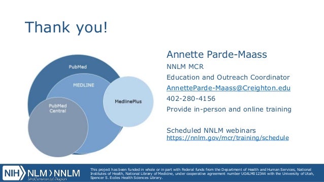 Ncompass Live Pubmed Pubmed Central Medline Medlineplus What S
