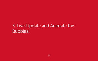 3. Live-Update and Animate the 
Bubbles! 
17 
 