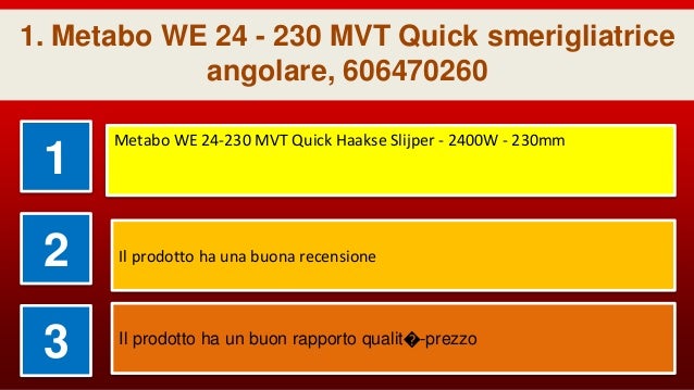 6.00388.00 Smerigliatrice angolare WEV 10-125 Quick Metabo