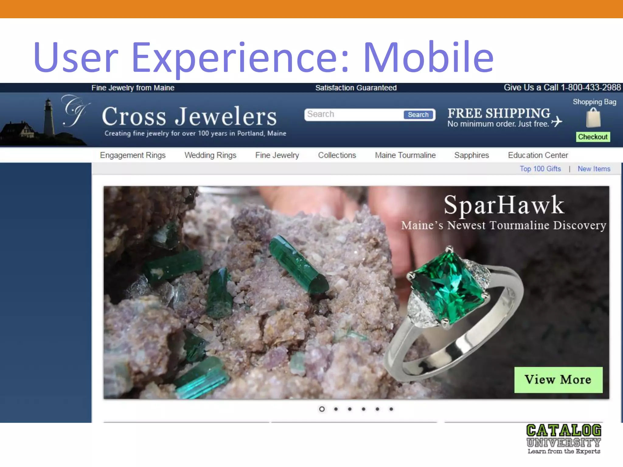 User Experience: Mobile
 x
 
