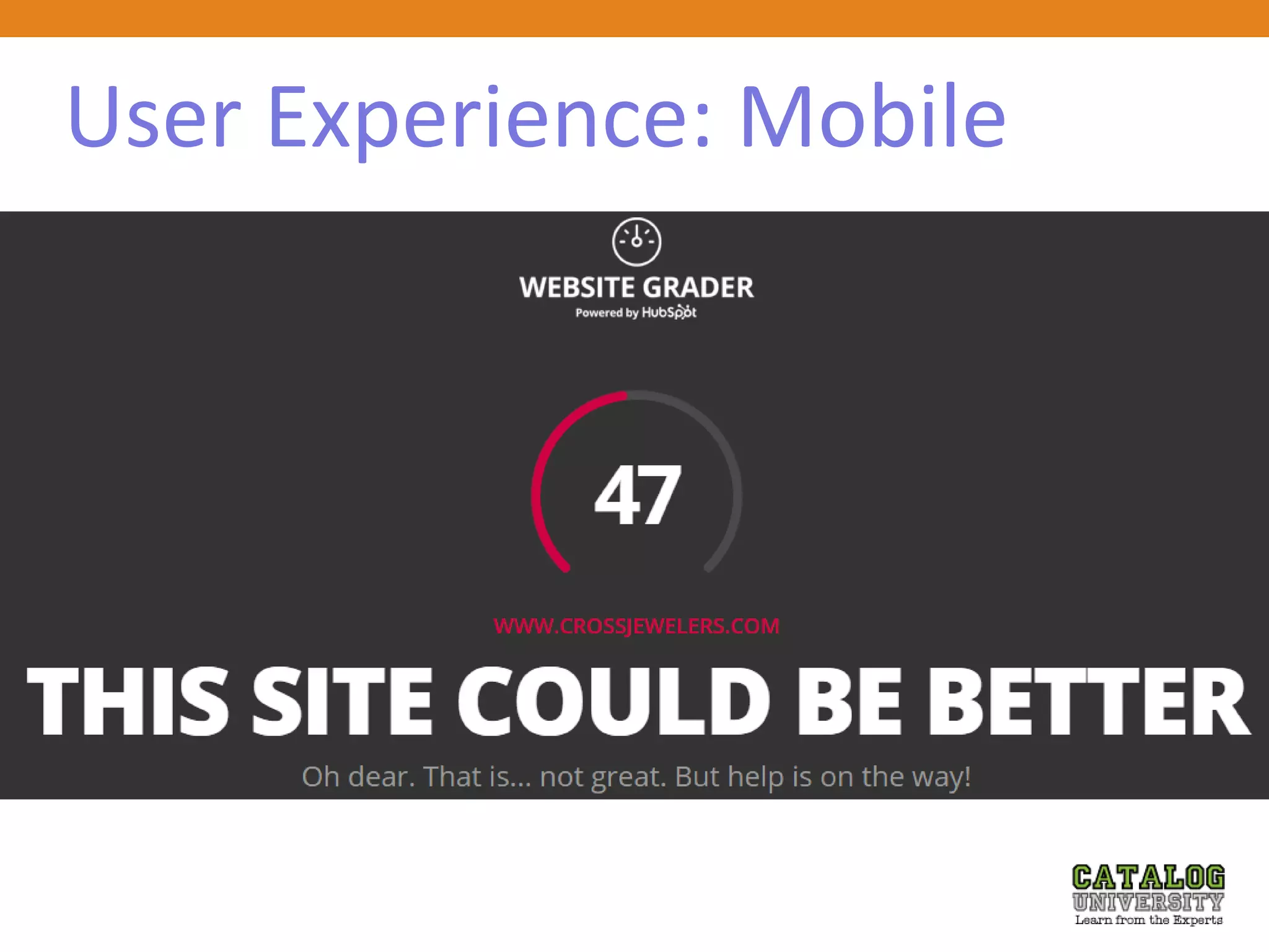 User Experience: Mobile
 x
 