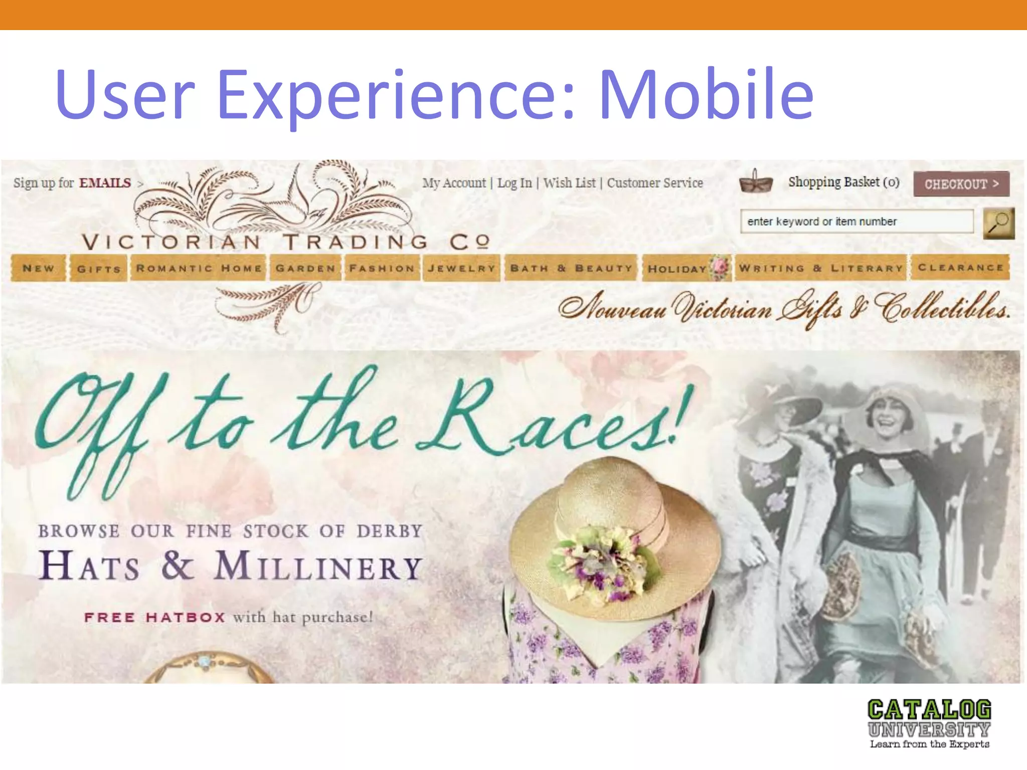 User Experience: Mobile
 x
 