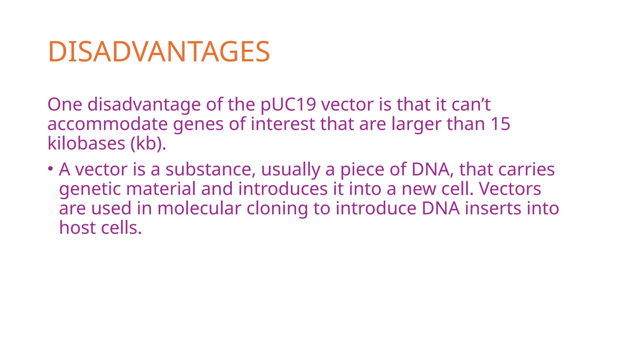 pUC 19 vector ( Microbial biotechnology)pptx | PPTX